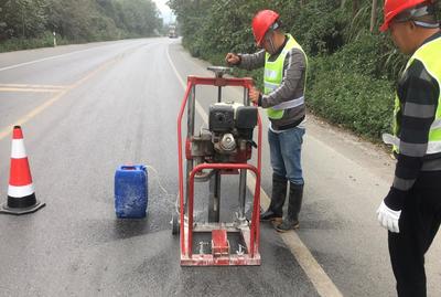 兴业石南至城隍大江口公路路面大修工程完成交工检测